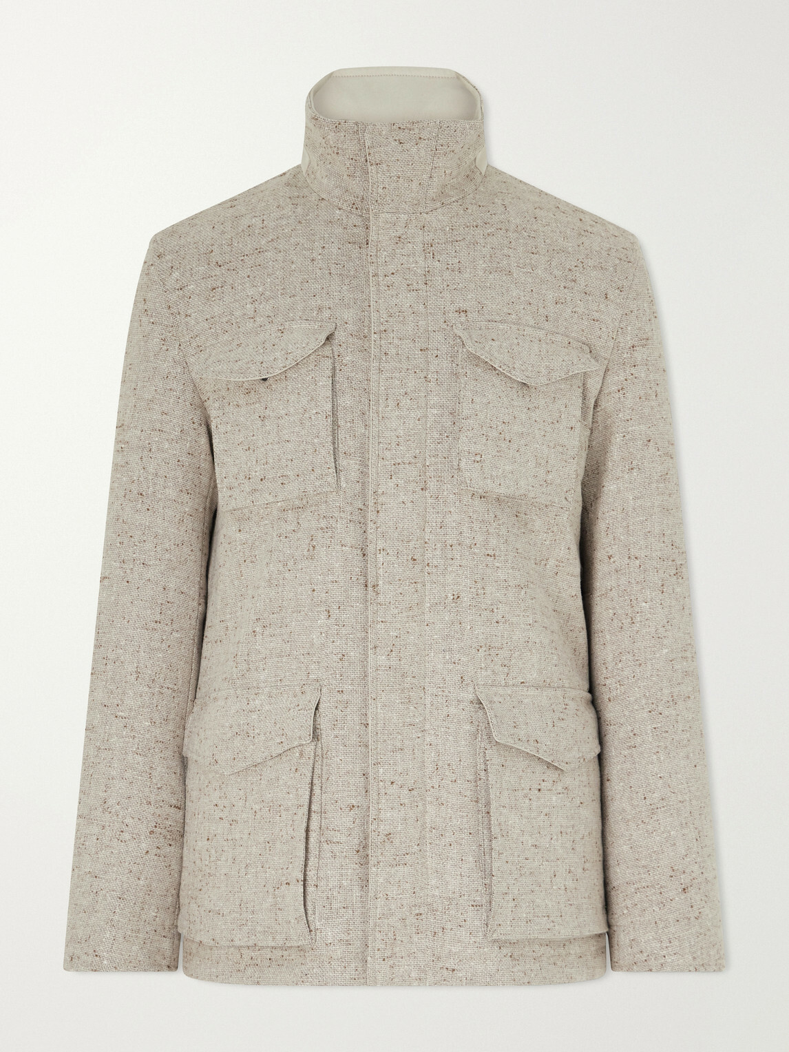 Herno - Virgin Wool-Tweed Field Jacket - Neutrals