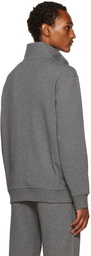 Brunello Cucinelli Gray Cotton Zip Sweater