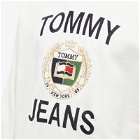 Tommy Jeans Men's Luxe Logo Crew Sweat in Ancient White