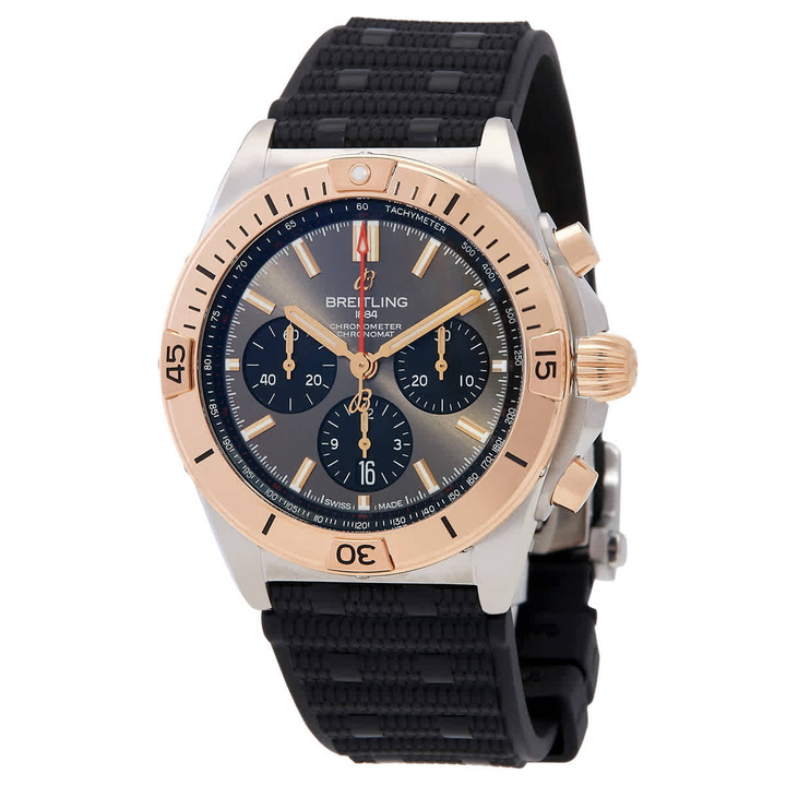 Photo: Breitling Chronomat B01 Chronograph Automatic Grey Dial Mens Watch UB0134101B1S1