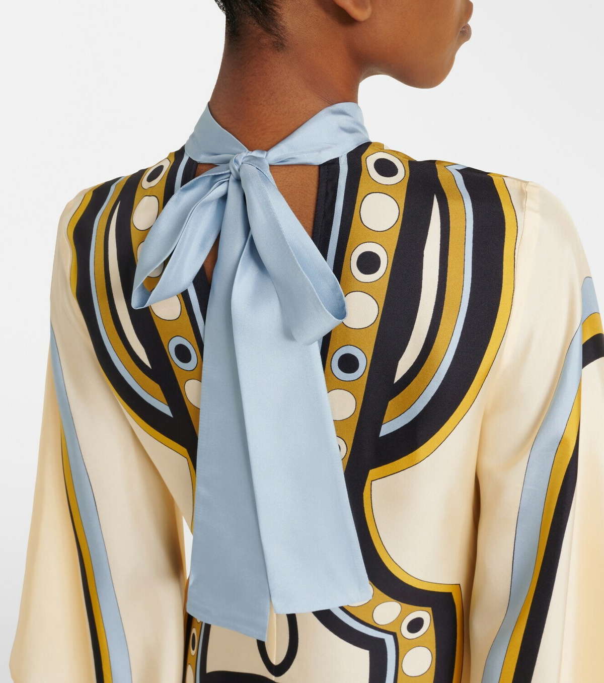 La DoubleJ Magnifico printed silk twill maxi dress