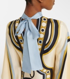 La DoubleJ Magnifico printed silk twill maxi dress