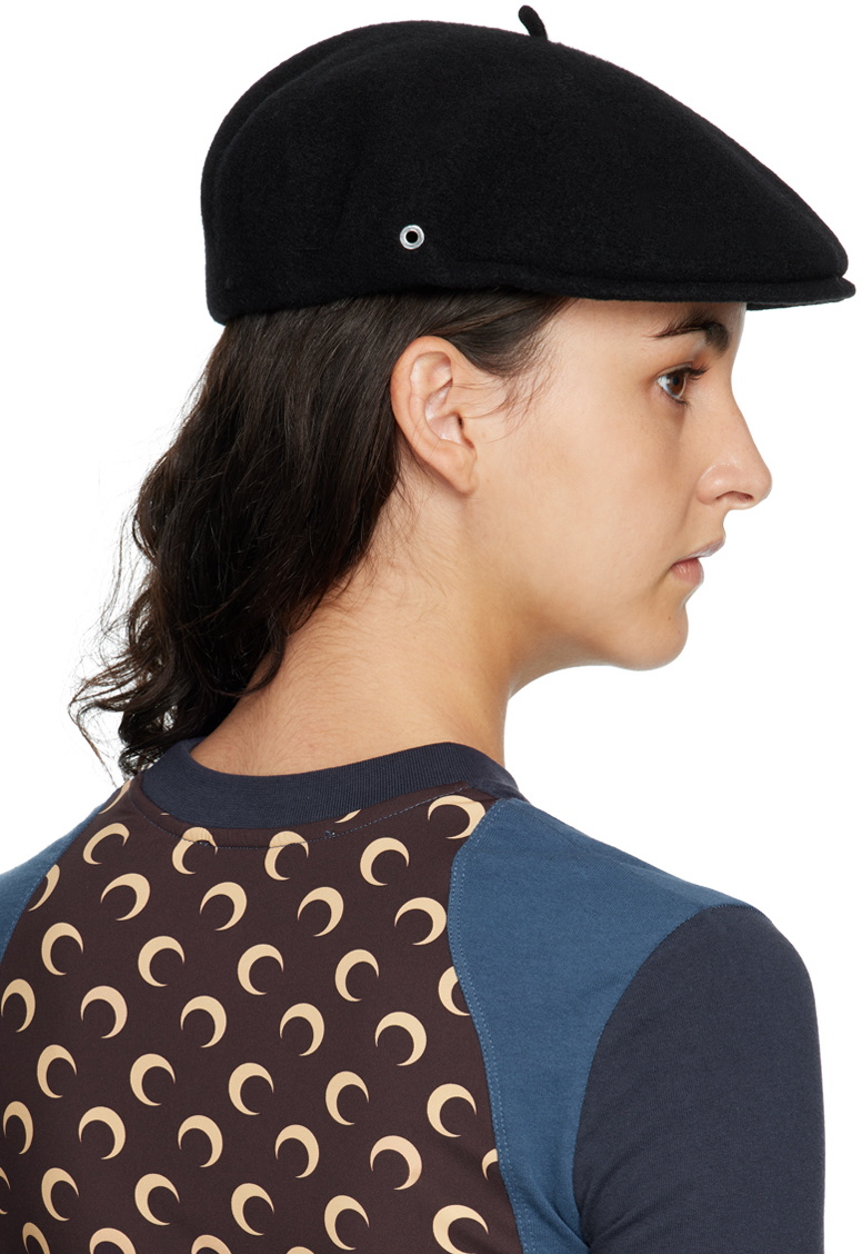 Marine Serre Black Moon Classic Beret
