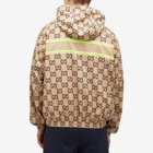 Gucci Men's GG Monogram Logo Hooded Jacket in Beige