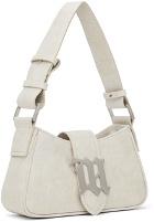 MISBHV Off-White Small Leather Shoulder Bag