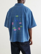 Kardo - Rohit Embroidered Cotton Shirt - Blue