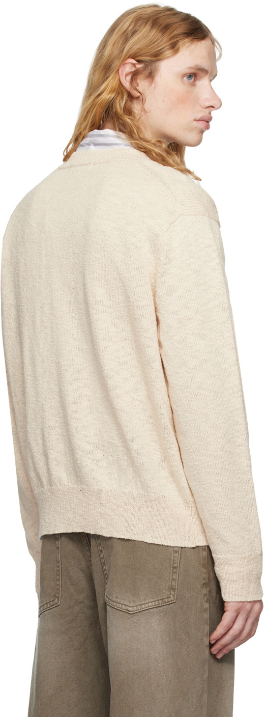 COOR Beige V-Neck Sweater