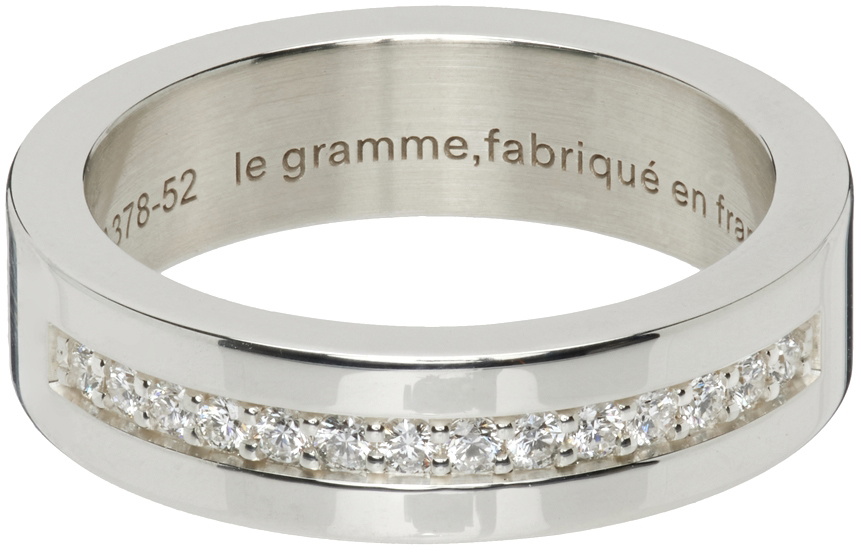 Le Gramme Le 3 Grammes ribbon ring - Silver