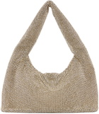 KARA Bronze Mini Crystal Mesh Shoulder Bag