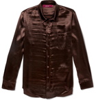 Sies Marjan - Sander Satin Shirt - Men - Brown