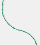 Ileana Makri Rivulet 18kt gold bracelet with emeralds