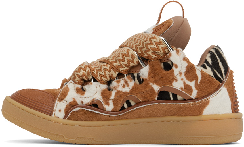 スニーカー LANVIN Curb Sneakers - Lanvin - Synthetic - Beige Lanvin Curb Sneakers In Beige | ModeSens