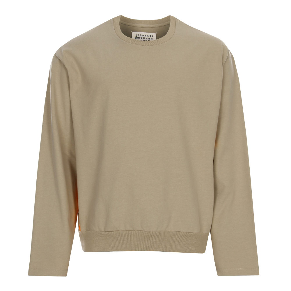 Sweater - Cream / Orange Spray