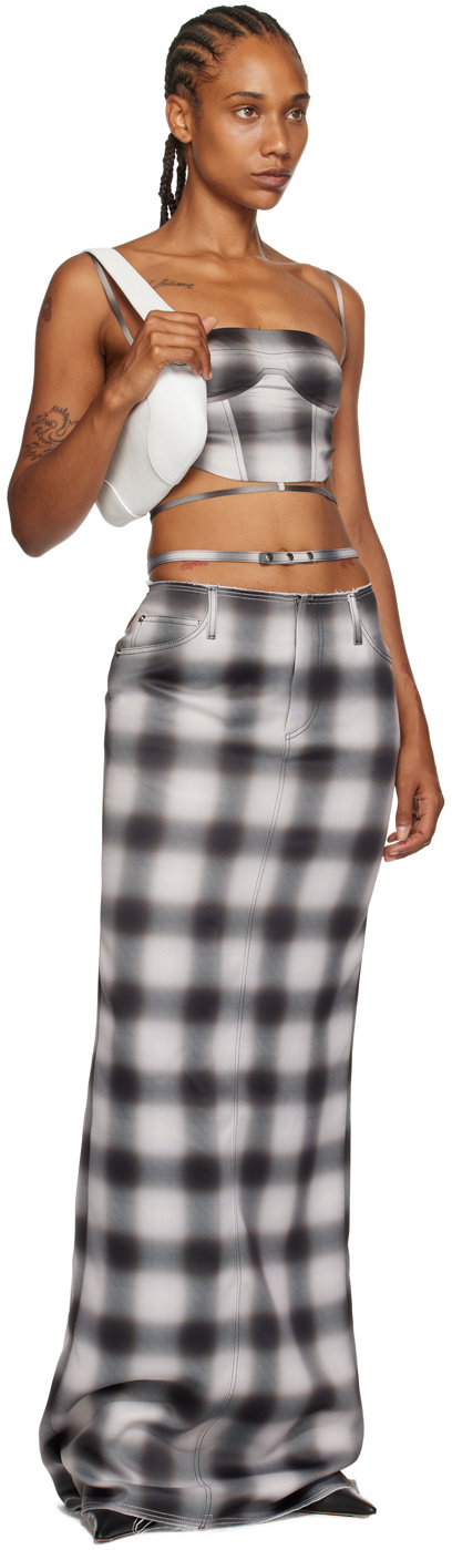 JUNEYEN Gray Check Tank Top