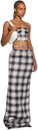 JUNEYEN Gray Check Tank Top