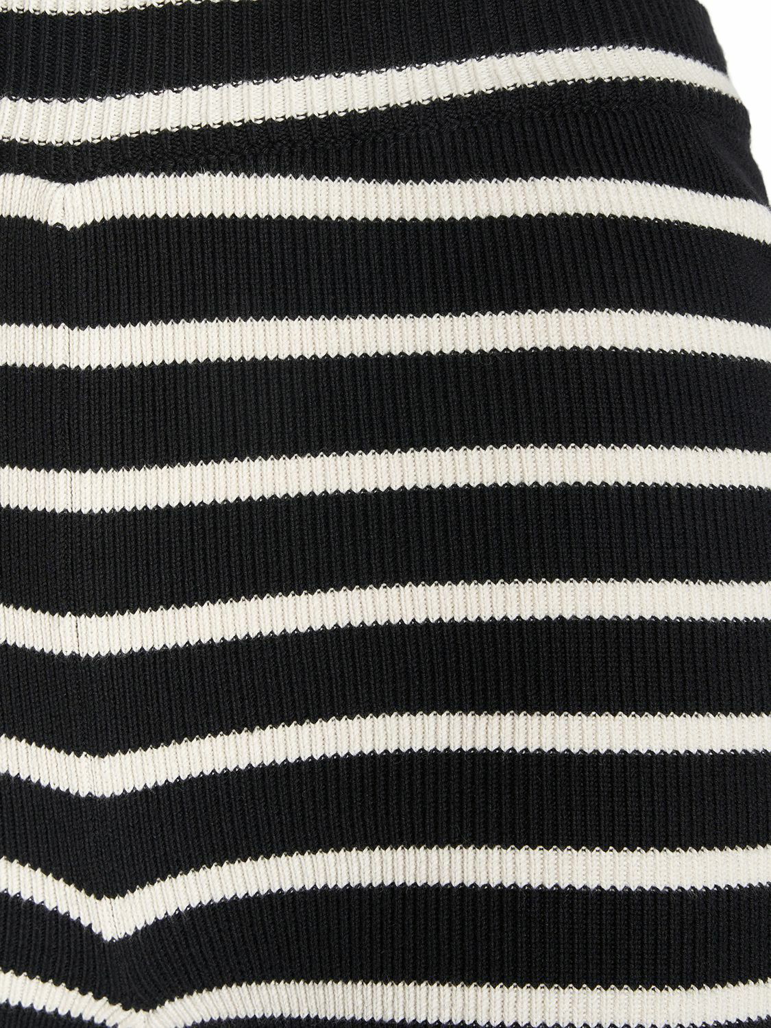 Ami Striped Sailor Cotton Mini Shorts