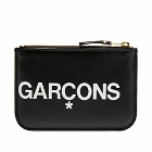 Comme des Garçons SA8100HL Huge Logo Wallet in Black
