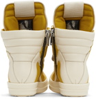 Rick Owens Yellow Jumbolaced Geobasket Sneakers