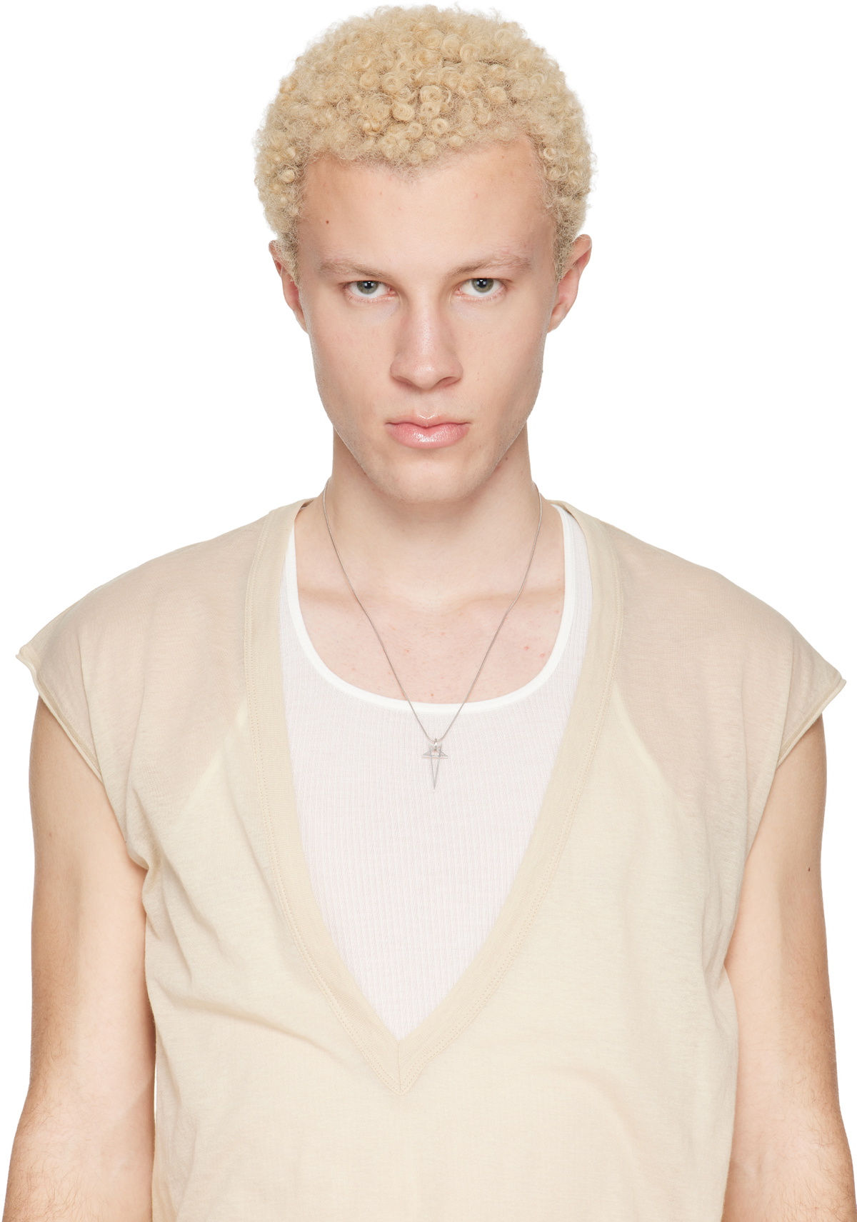 Rick Owens Pentagram Charm Necklace