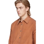 Our Legacy Orange Silk Double Company Shirt
