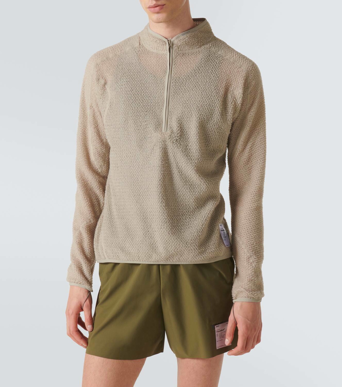 トップス sh SATISFY GhostFleece Half-Zip SATISFY Ghostfleece Half-Zip Black | HAVEN