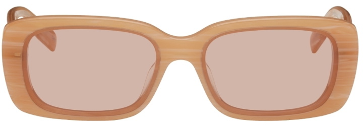 Photo: MCQ Pink Rectangular Sunglasses