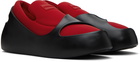 Ferragamo Black & Red Lunar Sneakers