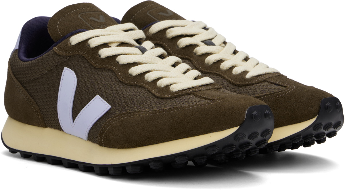 VEJA Brown & Blue Rio Branco Alveomesh Sneakers