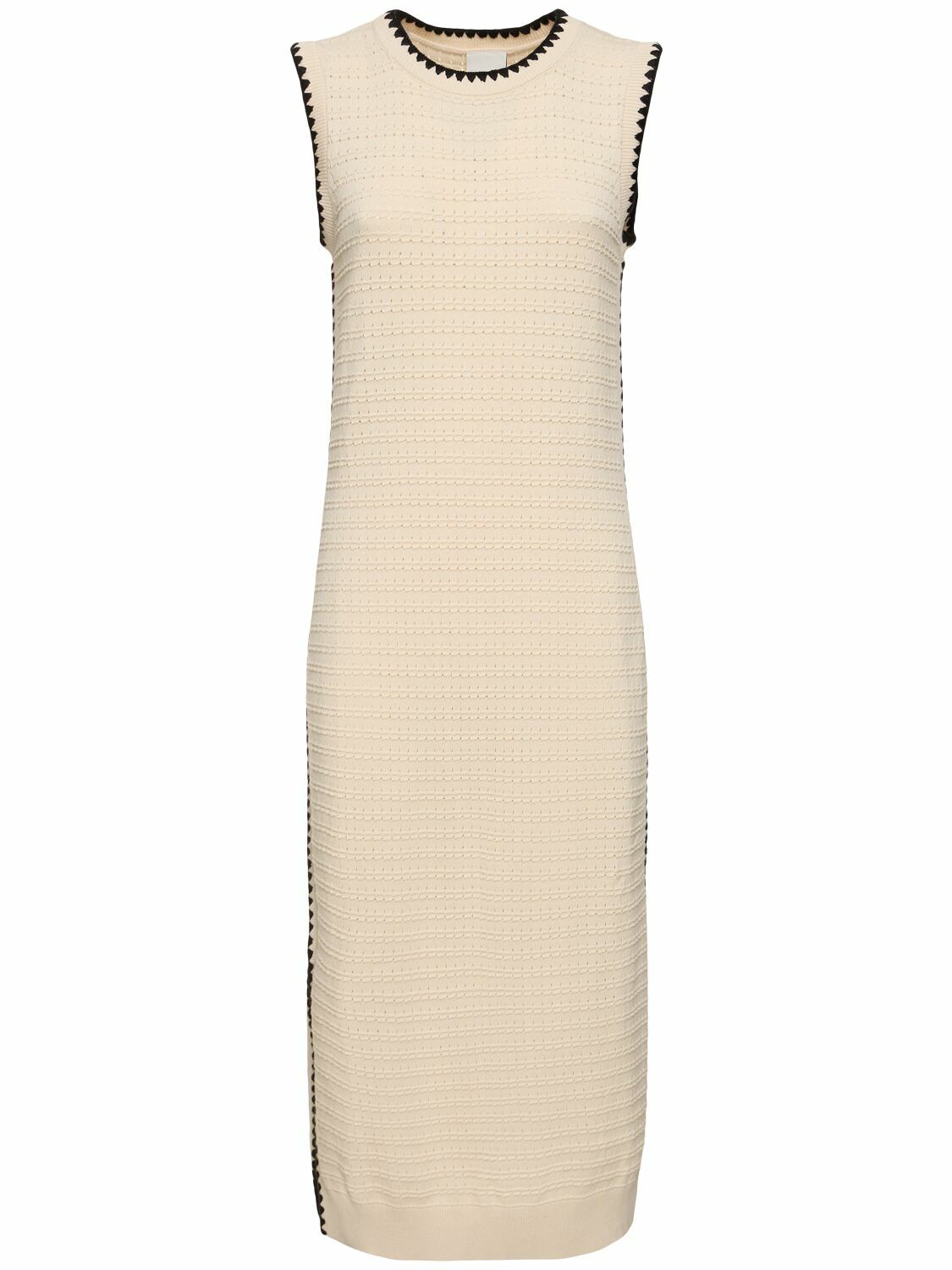 knee length dresses for ladies Scott Scoop Neck Midi Dress  Klutch