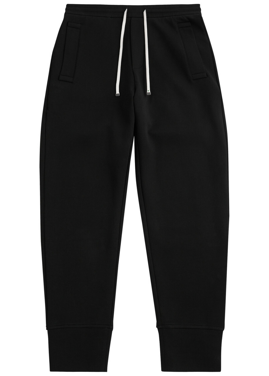 Emporio Armani Stretch-jersey Sweatpants Black