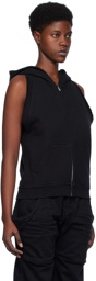 We11done Black Sleeveless Hoodie