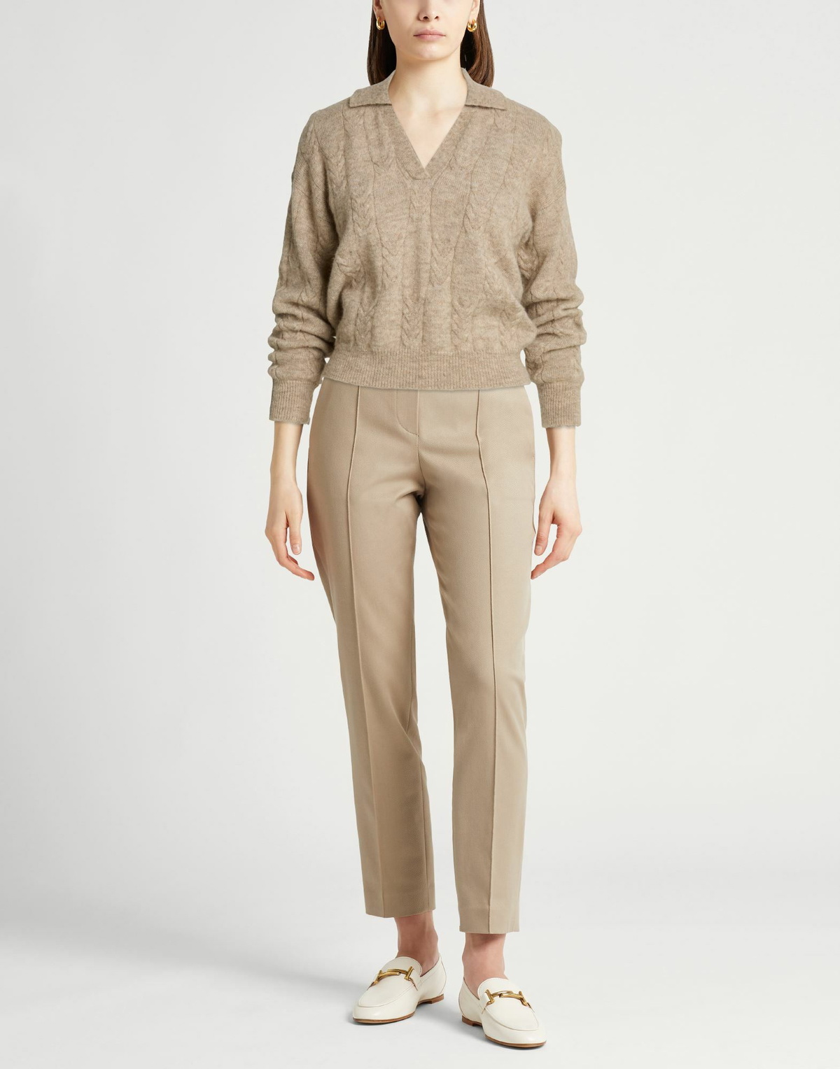 Peserico Womens Sweater in Light brown
