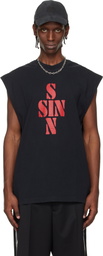 VETEMENTS Black 'SIN' Sleeveless Top