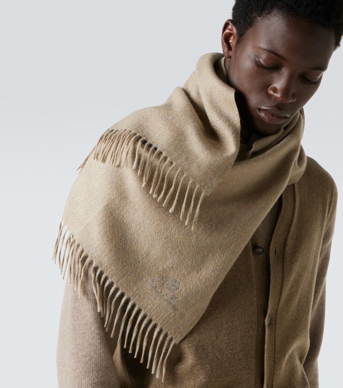 Loro Piana Grande Unita cashmere scarf