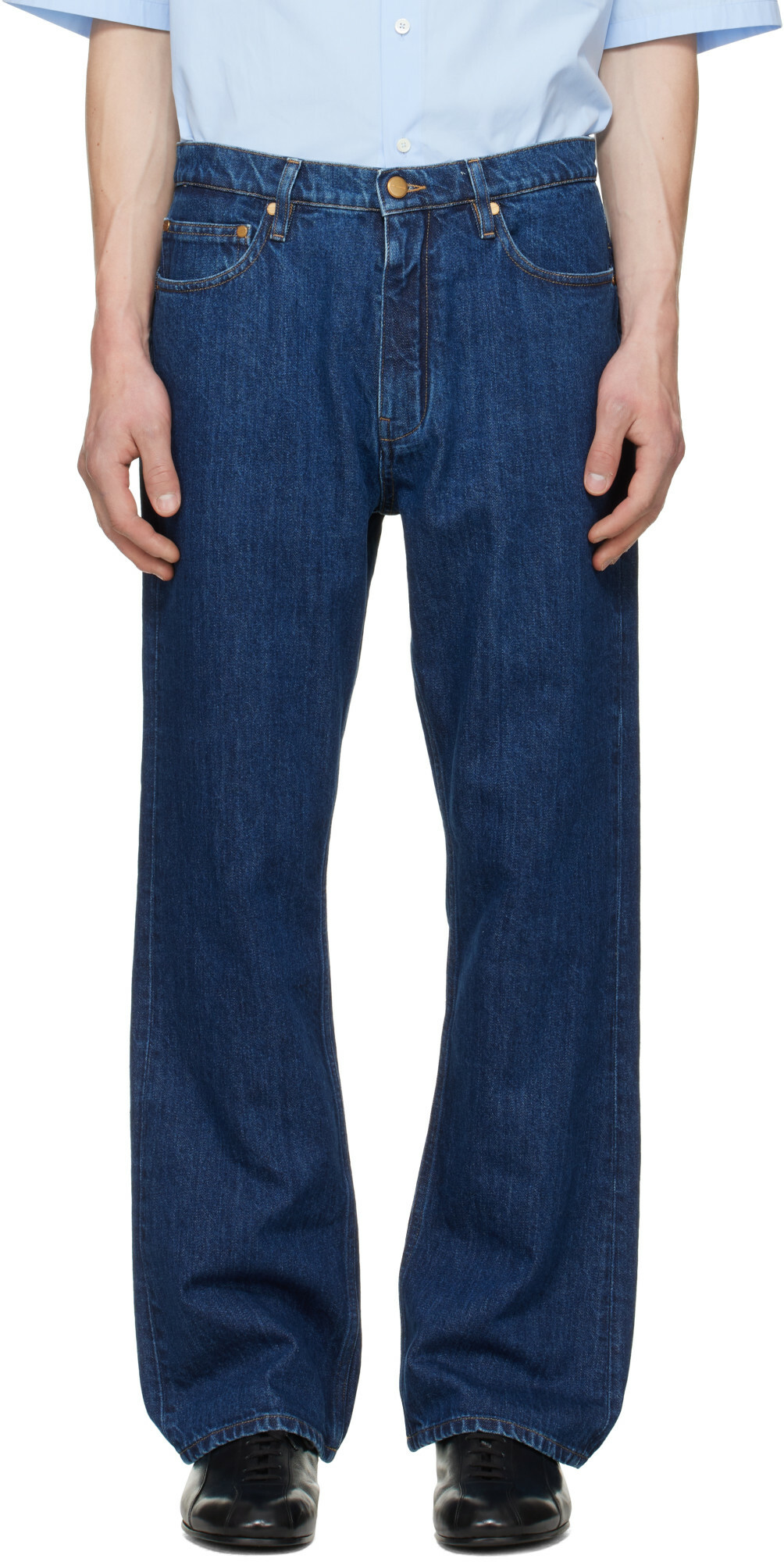 Jil Sander Blue Regular Denim Jeans
