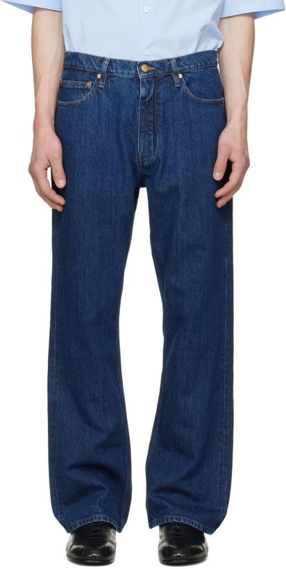 Photo: Jil Sander Blue Regular Denim Jeans