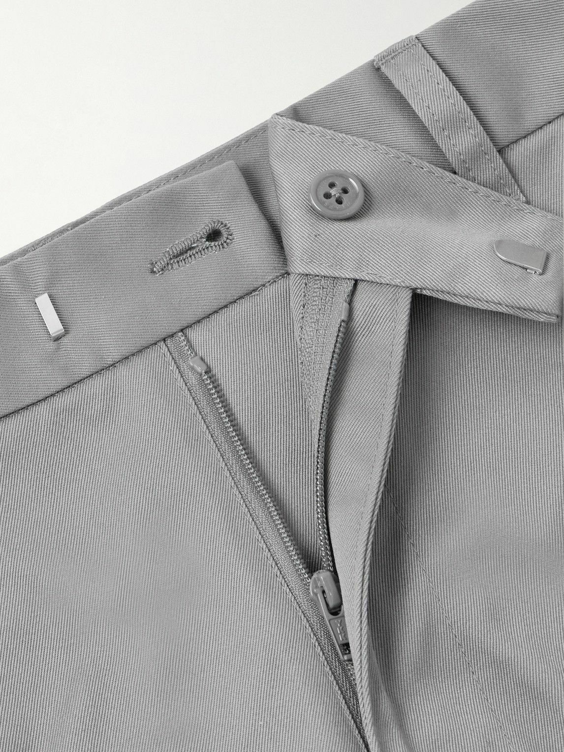 WTAPS - Straight-Leg Cotton-Blend Twill Trousers - Gray