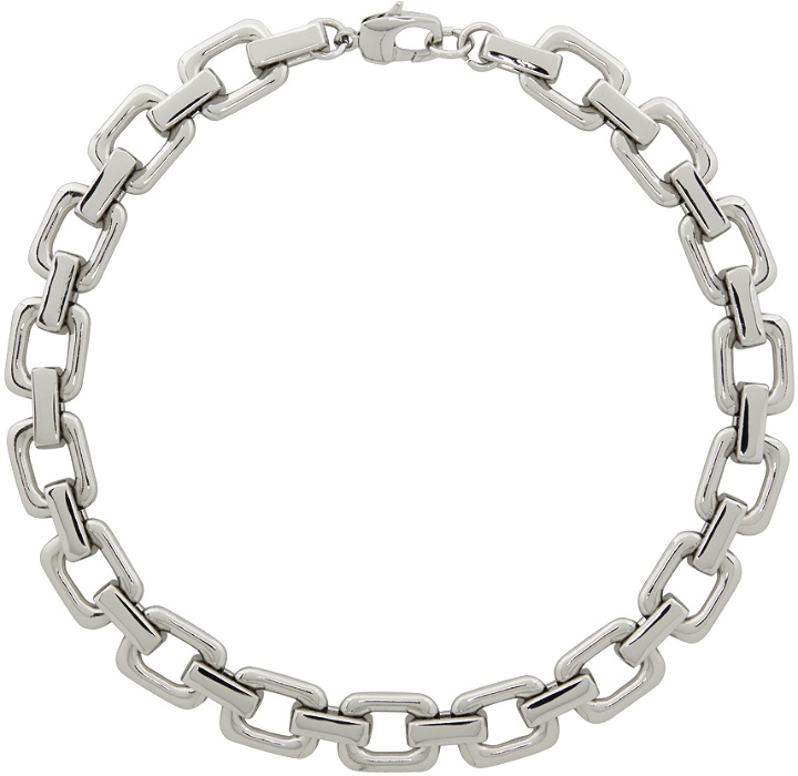 Photo: 1017 ALYX 9SM Silver Square Chunky Chain Necklace