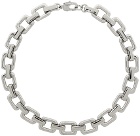 1017 ALYX 9SM Silver Square Chunky Chain Necklace