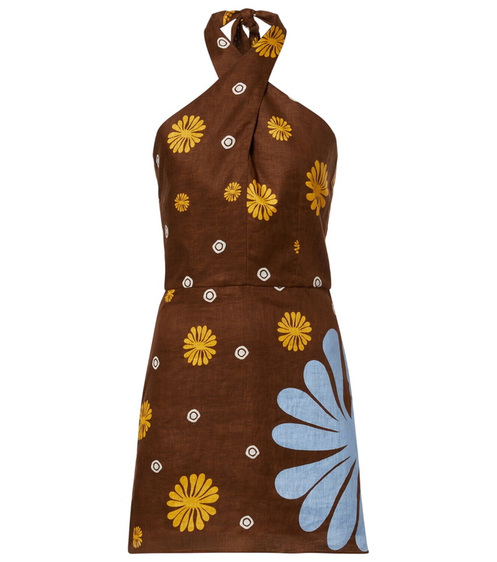 Photo: Cala de la Cruz Venta halterneck floral minidress