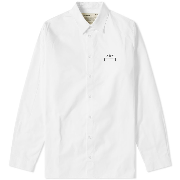 Photo: A-COLD-WALL* Logo Poplin Shirt White