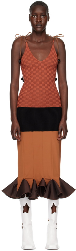 Photo: ANDREJ GRONAU SSENSE Exclusive Brown Midi Dress