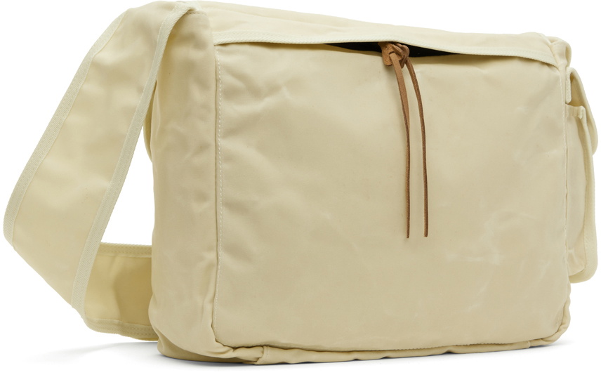 Acne Studios Beige Waxed Messenger Bag Acne Studios