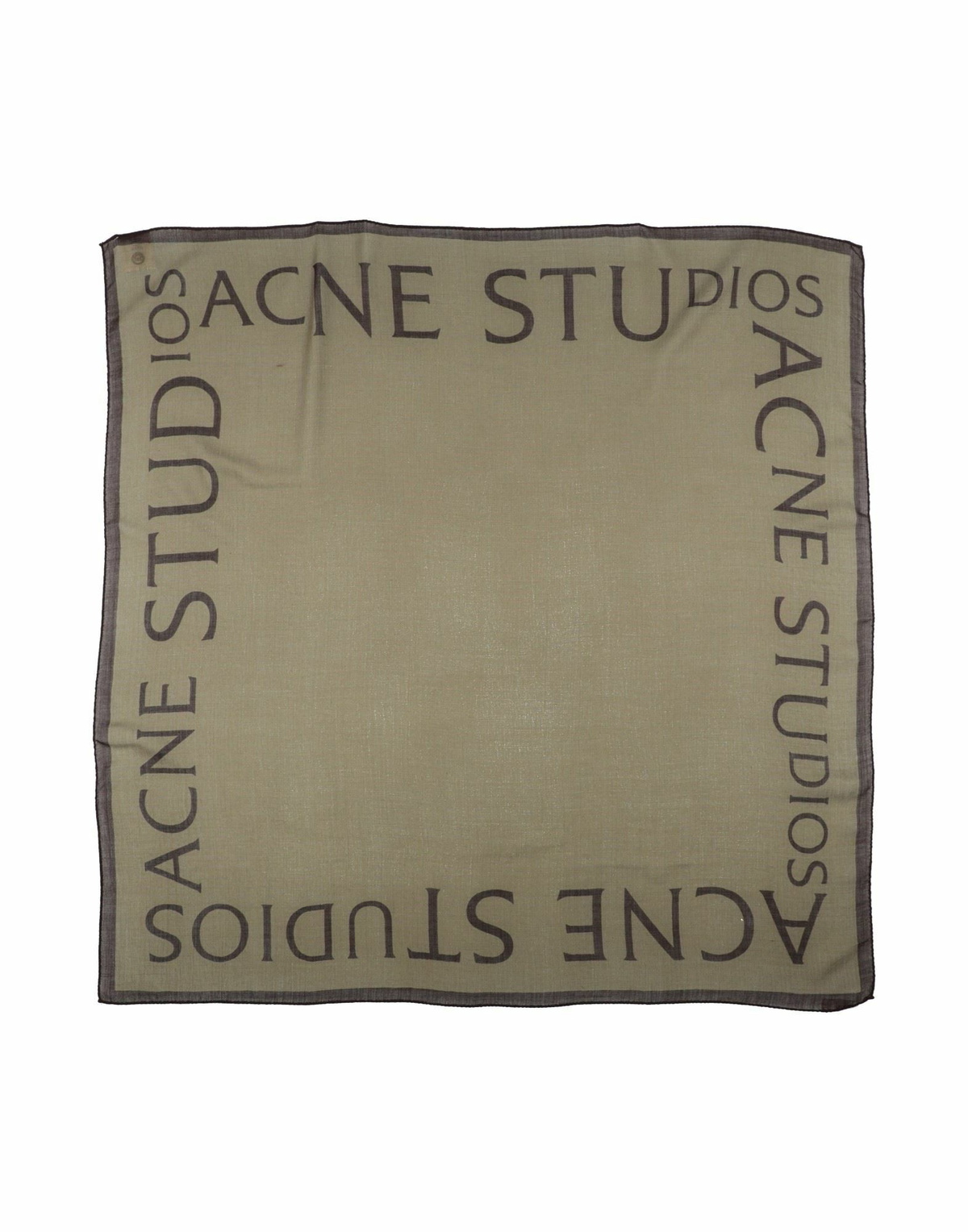 Acne Studios Womens Scarf Military in Green