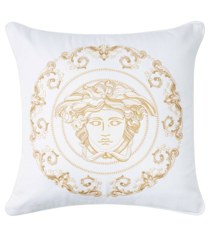 Photo: Versace Home Medusa Gala embroidered cushion