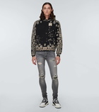 Amiri Bandana cotton jersey hoodie