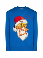 MC2 Saint Barth Man Crewneck Sweater With Crypto Ducky Jacquard | Crypto Puppets Special Edition