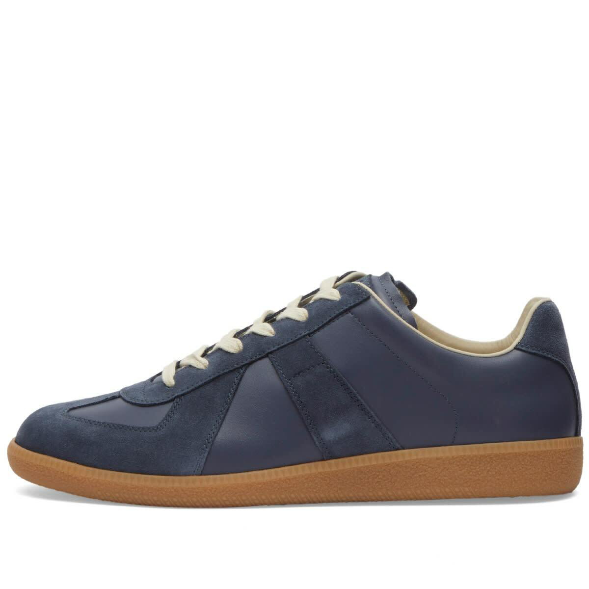 Maison Margiela Men's Classic Replica Sneakers in Pewter Maison
