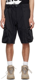 White Mountaineering Black Nylon Shorts