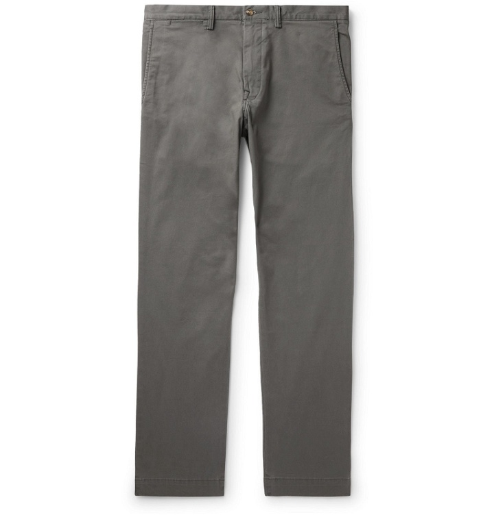 Photo: Polo Ralph Lauren - Bedford Slim-Fit Stretch-Cotton Twill Chinos - Gray